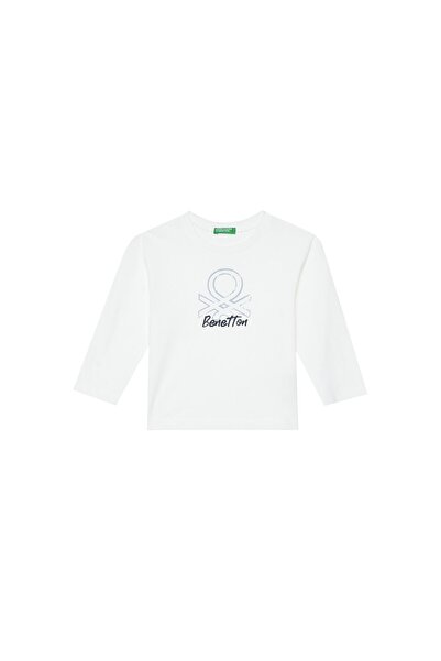 United Colors of Benetton Bluză băieți 3I1XG10JZ Albă