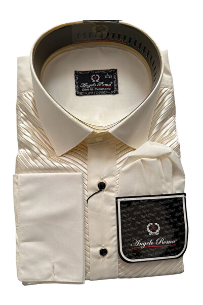 OEM Cămașă bărbați, Angelo Roma, slim fit, bumbac-poliester, ivoire deschis, ...