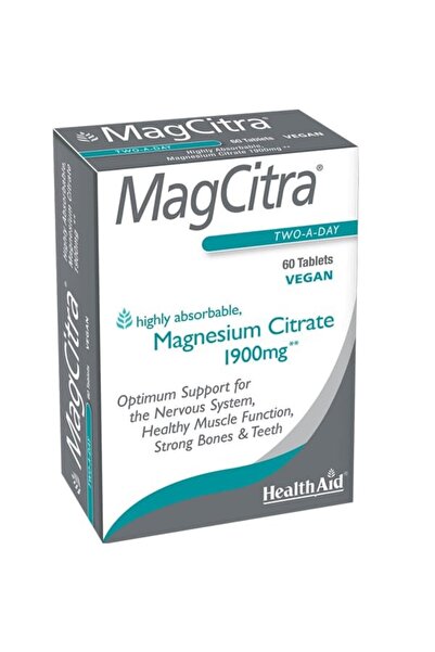 Healthaid HEALTH AID Μαγκ Σίτρα 1900mg - Υψηλής Ποιότητας Κιτρικό Μαγνήσιο, 6...