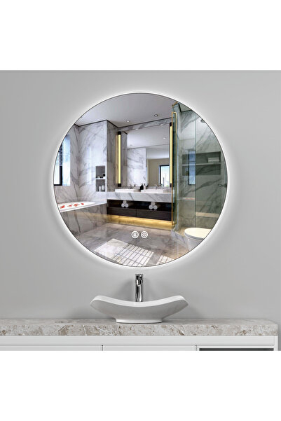 Odin Oglinda led,touch ,dezaburire,3 tipuri de lumina,dimabila diametru 60cm 006