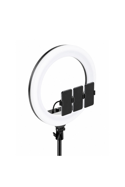 Lacoz 21-Inch LED Ring Light with Tripod Stand, 3 Phone Holders & Remote Cont...