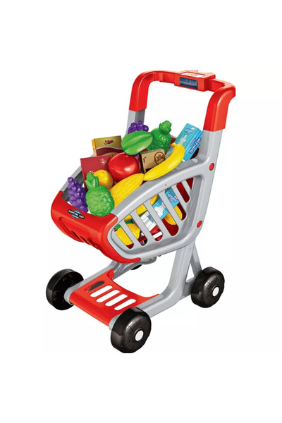 OEM Carucior cumparaturi 41 piese cu lumini si sunete 34x44.5x24cm