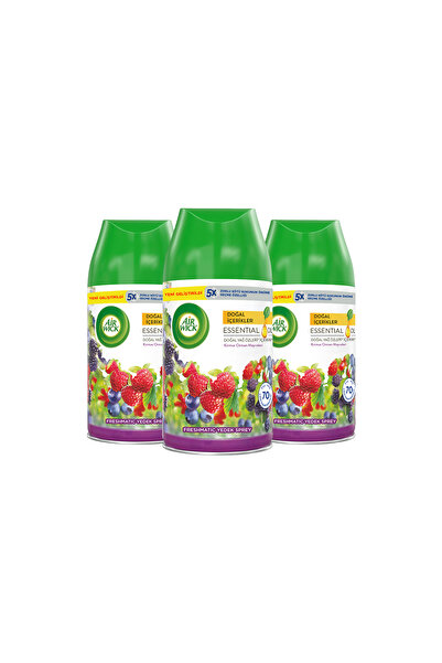 Air Wick Oda Kokusu Freshmatic Yedek Sprey Kırmızı Orman Meyveleri, 3x250ml