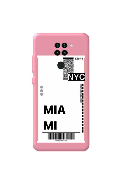 Other Xiaomi Redmi Note 9 Miami NYC Pink Colored Silicone TPU Θήκη