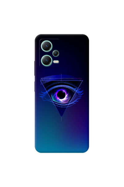 Other Xiaomi Redmi Note 12 Pro 5G Triangular blue eye Transparent Silicone TP...