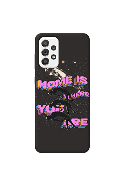 Other Samsung A23 Home Is Where Black Colored Silicone TPU Θήκη
