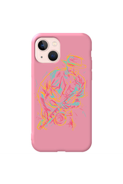 Other Apple iPhone 13 Jazz Pink Colored Silicone TPU Θήκη