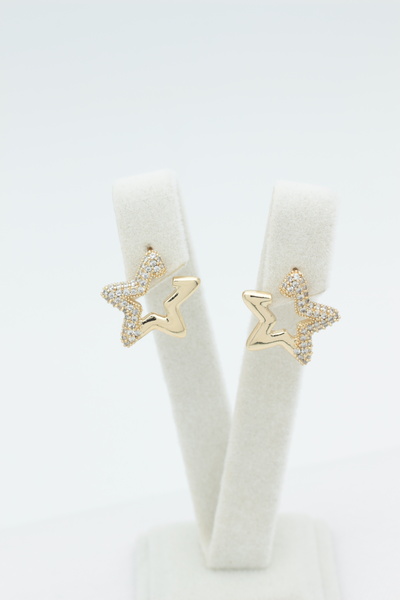 XUPING JEWELRY Style Pearl/Xuping Jewelry Star Zircon Stone Earrings