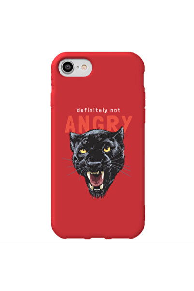 Other Apple iPhone SE 2020 Pointed teeth Red Colored Silicone TPU Θήκη