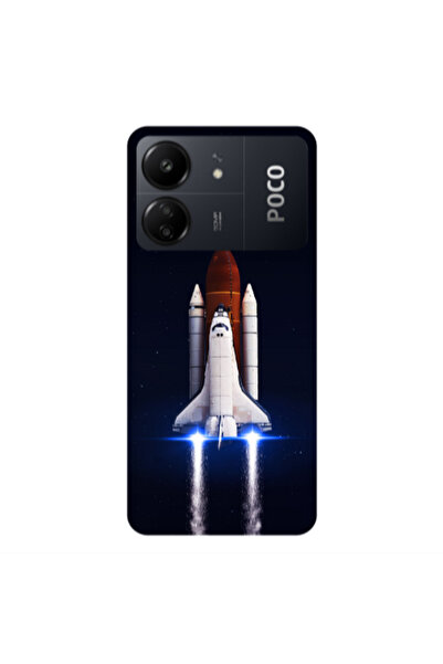 Other Xiaomi Poco C65 space travel Transparent Silicone TPU Θήκη
