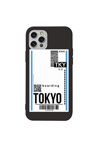 Other Apple iPhone 12 Pro Max Tokyo Boarding Black Colored Silicone TPU Θήκη