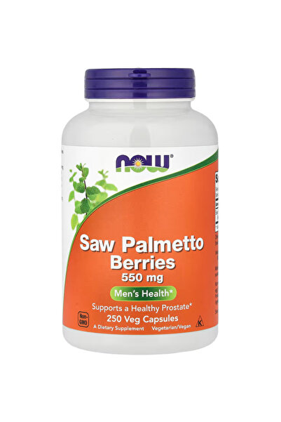 Now Foods Herbal, Saw Palmetto Berries (Serenoa repens) 550 mg, Men's Health ...