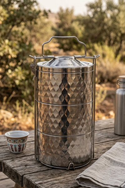 Cooker 3-Tier Stainless Steel Lunch Box Yk1841