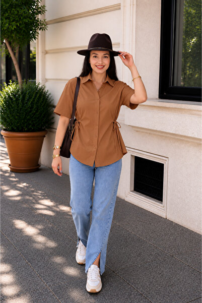 get crazy collection Women's Short Sleeve Shirt with Side Ties