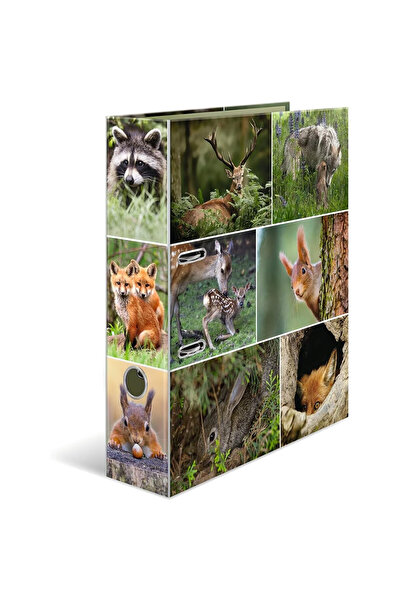 Herma Biblioraft A4, plastifiat, 7cm, animale de padure,