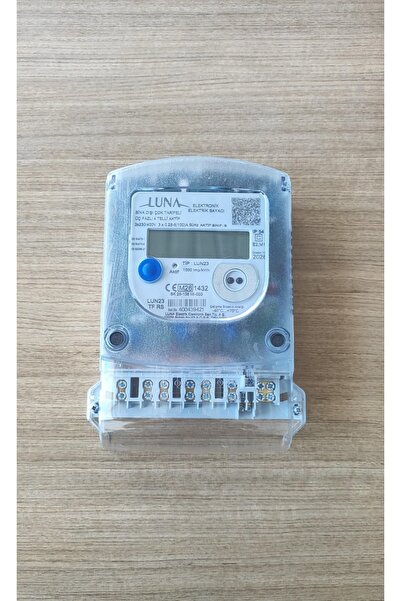 Lunna Luna LUN23 TF RS Trifaze Çok Tarifeli Elektronik Elektrik Sayacı - Habe...
