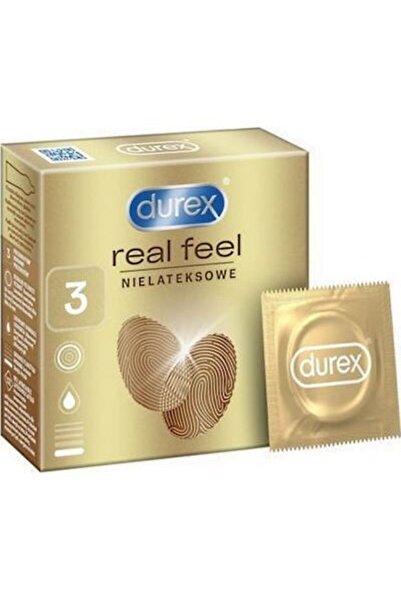 Durex Προφυλακτικά Αληθινής Αίσθησης Χωρίς Λάτεξ 3 τεμάχια