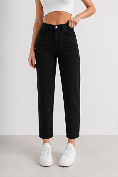 J&KSTORES Mom Fit Yüksek Bel Jean Pantolon