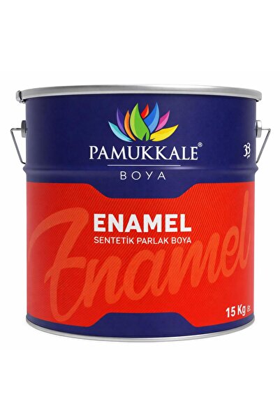 Pamukkale Enamel Sentetik Parlak Yağlı Boya 15 Kg 80 Gloss Krem Ral 1115