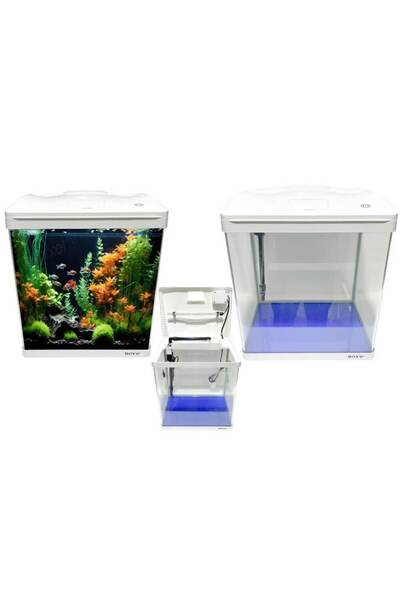 Boyu acvariu 33 litri LED alb