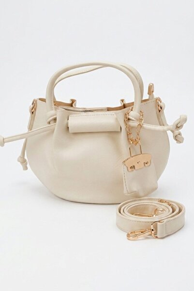 I Love Shoes Terron Beige Matte Leather Women's Shoulder Bag