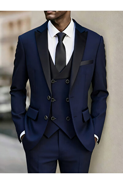 Nobrand 3 Piece Suit Blazer Vest Pant Set
