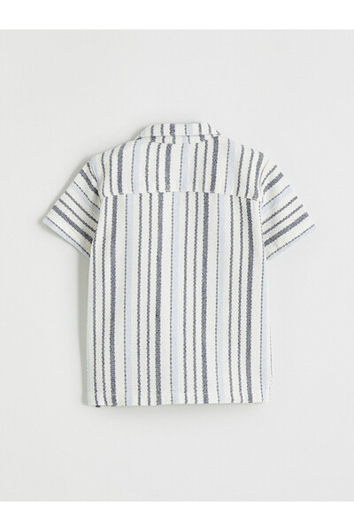 LC Waikiki Short Sleeve Striped Baby Boy Shirt