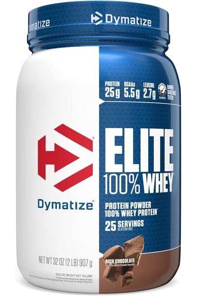 Dymatize بروتين مصل اللبن النقي 100٪، بنكهة الشوكولاتة، 25 جرام بروتين، 5.5 ج...