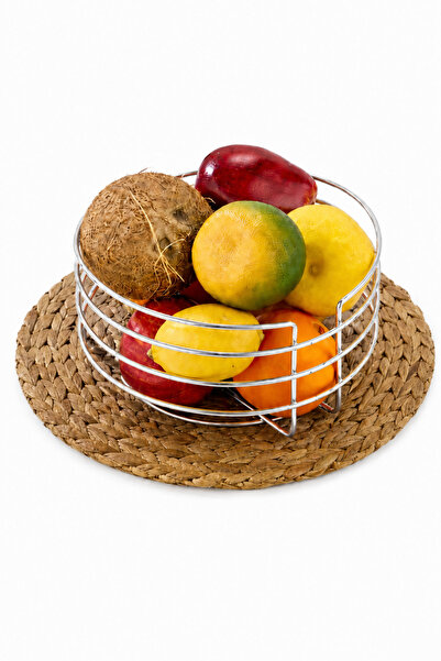 Kitchen Line Metal Fruit and Bread Basket – Modern Decorative Fruit and Prese...
