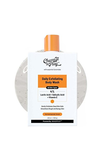 Chemist at Play Exfoliating Body Wash 236ml 4 Salicylic Acid Vitamin E and La...