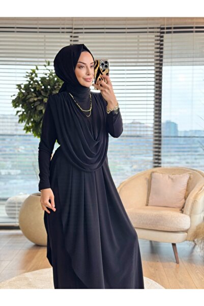 HEAWENİST HWN6274 طقم شالوار بيزا أسود