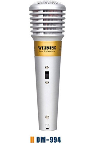 Weisre DM-994 Δυναμικό Μικρόφωνο Χειρός για Φωνητικά σε Ασημί Χρώμα