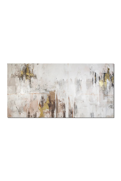 artnova Giant abstract painting with hand-painted gold, Imagination, 140x70cm...
