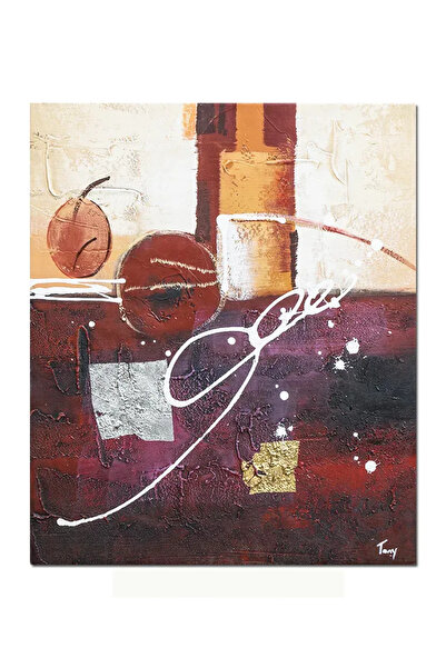 artnova Ръчно рисувана абстрактна картина, Космическо пътуване, 60x50см масле...