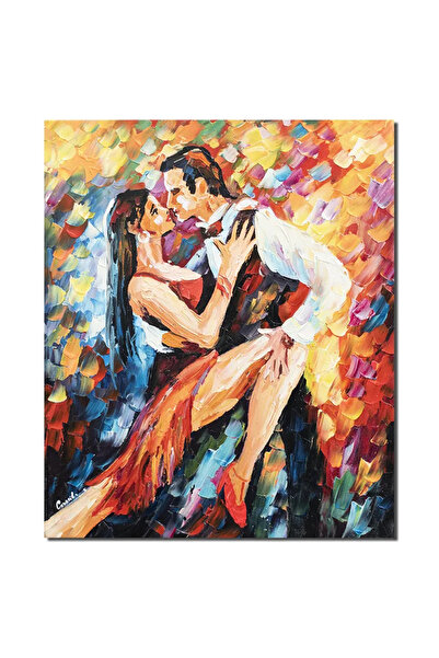 artnova Tablou pictat manual, Tango de Buenos Aires, 60x50cm ulei pe panza in...