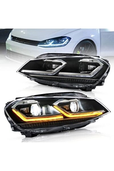 OEM Μπροστινοί προβολείς LED για Vw Golf 7 (2014-2018), σχέδιο Silver line, μ...