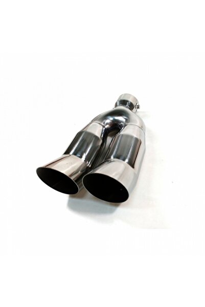 Flexzon INOX Απόληξη Εξάτμισης Διπλή 62mm FZAUS005