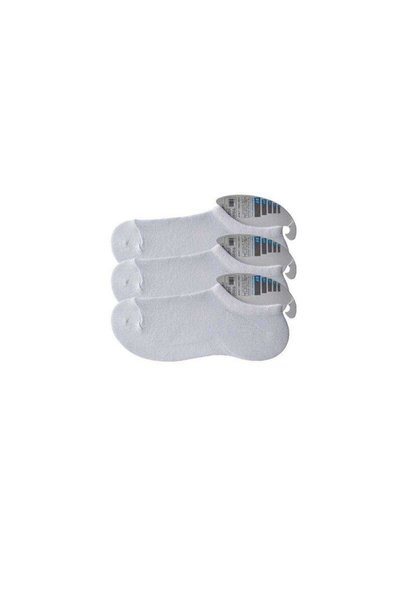 Mestore White Men's Invisible Socks 3 Pairs