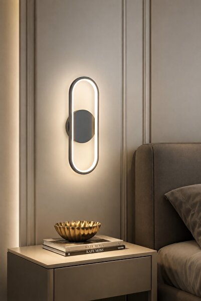 LEGACY Zzez Modern Design Sconce in Gray Color - Daylight Led Bathroom - Kitc...