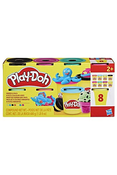 Hasbro Set Play Doh cu 8 cutii de plastilină în culori vibrante