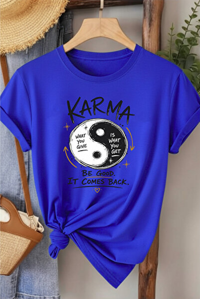 l'eivor Karma - Be Good Special Design Printed Women's Cotton T-Shirt