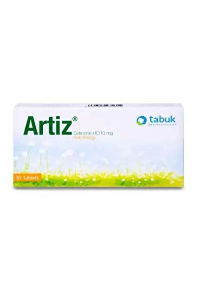 ART Tabuk Allergy Tablets 10 mg 10 Pills Antihistamine Cetirizine