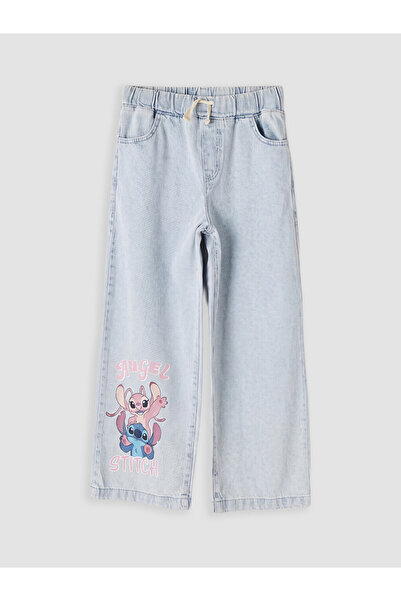LC Waikiki Wide Leg Popular Cartoon Hero Themed and Angel Printed Girls' Pant...