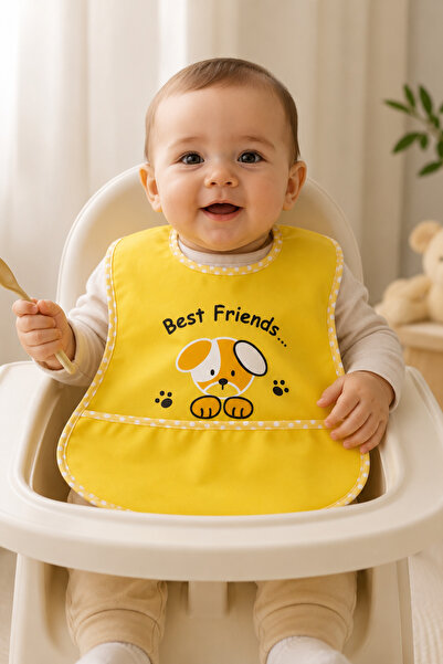 imajbebe Waterproof Baby Feeding Bib Stain-Resistant Washable Baby Feeding Bib
