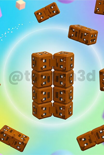Toptan3D (جديد) مكعب كابيبارا لتخفيف التوتر - مكعب لا نهاية له، مكعب قابل للط...