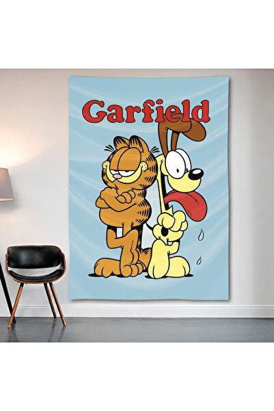 Geek Cultcha Garfield Wall Covering Wall Tapestry First Quality Satin Fabric ...