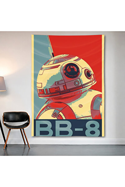 Geek Cultcha Bb-8 Pop Art Wall Covering Wall Tapestry First Quality Satin Fab...