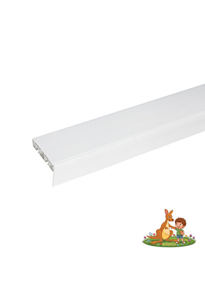 KLEIDECO Sina perdea PVC Berlin, 2 canale, cu masca decorativa, 260 cm, Alb, ...
