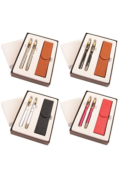 CRESCO Set instrumente de scris Classic, stilou iridiu M, pix, etui