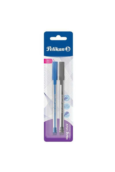 Herlitz Set 2 pixuri Hang Stick albastru negru 1mm